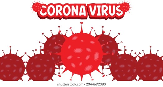 Background and Walpapper Coronavirus Color Red