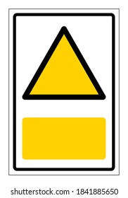 Background Warning Blank Symbol Sign,Vector Illustration, Isolate On White Background Label. EPS10