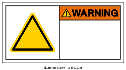 Background Warning Blank Symbol Sign,Vector Illustration, Isolate On White Background Label. EPS10