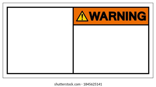 Background Warning Blank Symbol Sign,Vector Illustration, Isolate On White Background Label. EPS10
