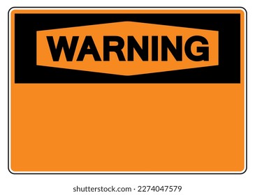 Background Warning Blank Symbol Sign,Vector Illustration, Isolate On White Background Label. EPS10