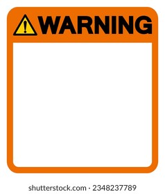 Background Warning Blank Symbol Sign,Vector Illustration, Isolate On White Background Label. EPS10