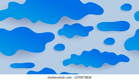 Background water, blots, puddles. Seamless texture. Vector illustration. 