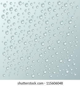 Background with a lot of water drops