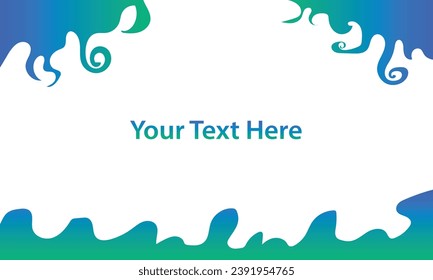 Background with water in a sea and gradient