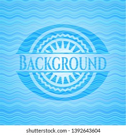 Background water wave concept badge. Vector Illustration. Detailed.