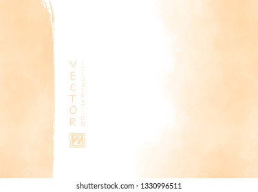Background with watercolor blots. Hand drawn blots element on white background for your design. Design for your date, postcard, banner, logo. Vector illustration.