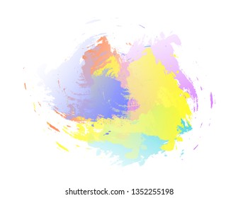 Background watercolor strokes vector