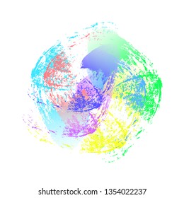 Background watercolor strokes vector
