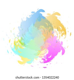 Background watercolor strokes vector