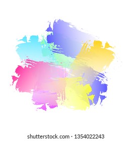 Background watercolor strokes vector