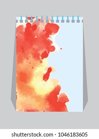 Background with watercolor texture. Spray. Spreadings.