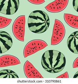 background with watermelons