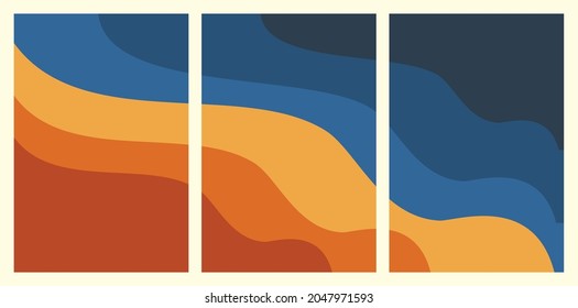 background wave, Abstract arts background  Art landscape minimalis