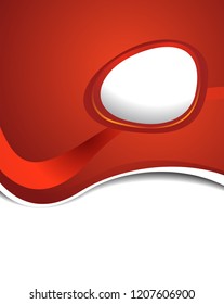 Background with wave - brochure design or flyer