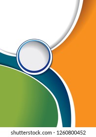 Background with wave - brochure design or flyer