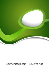 Background with wave - brochure design or flyer