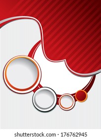 Background with wave - brochure design or flyer