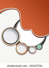 Background with wave - brochure design or flyer