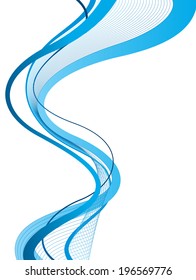 Background with wave - brochure design or flyer
