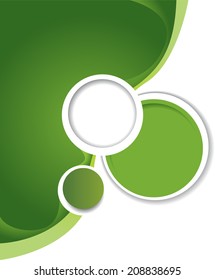 Background with wave - brochure design or flyer