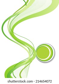 Background with wave - brochure design or flyer