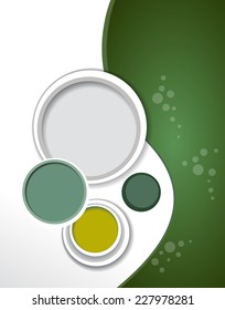 Background with wave - brochure design or flyer