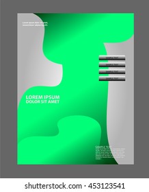 background with wave - brochure design of flyer
