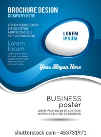 Background with wave - brochure design or flyer
