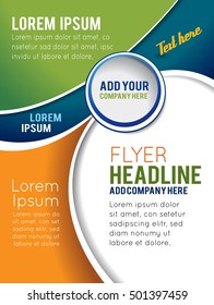 Background with wave - brochure design or flyer
