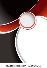 Background with wave - brochure design or flyer