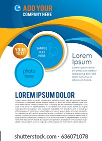 Background with wave - brochure design or flyer