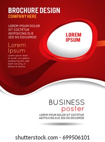 Background with wave - brochure design or flyer