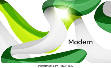 Background wave business corporate template - color curve stripes and lines in motion concept and with light and shadow effects. Presentation banner and business card message design template