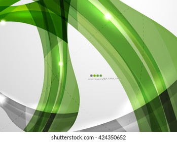 Background wave business corporate template - color curve stripes and lines in motion concept and with light and shadow effects. Presentation banner and business card message design template