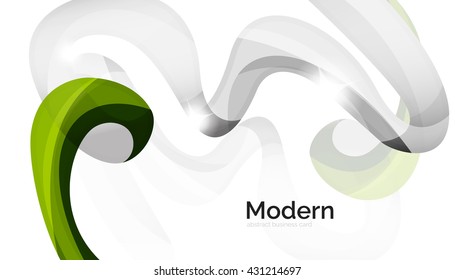 Background wave business corporate template - color curve stripes and lines in motion concept and with light and shadow effects. Presentation banner and business card message design template