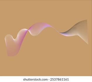 Background Wave Color Line Design