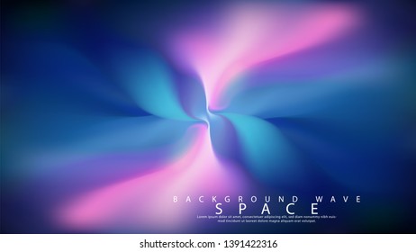 Background wave. Dark Pink, Blue vector cover glossy abstract Illustration of abstract illustrations with gradient template can be used as a background.