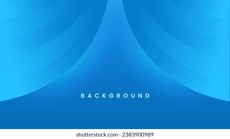 Background wave flowing line curtain. Blue color smooth and clean