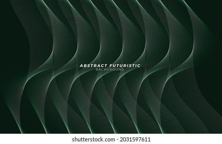 Background wave flowing over dark, futuristic and seamless pattern gradients design. Abstract futuristic background, Abstract art wallpaper. Vector illustration.