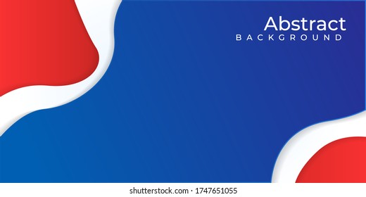 Abstract Aesthetic Background Red Blue Wave Stock Vector (Royalty Free ...