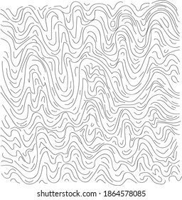 the background of the wave pattern is similar to a map a line a freehand drawing Pencil sketch Emotional style Linear shading