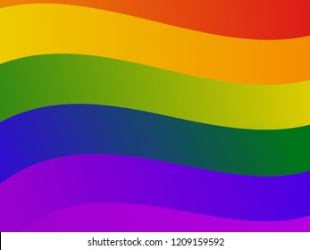 background of wave rainbow flag movement lgbt, symbol of homosexual sexual like gays and lesbians. vector design