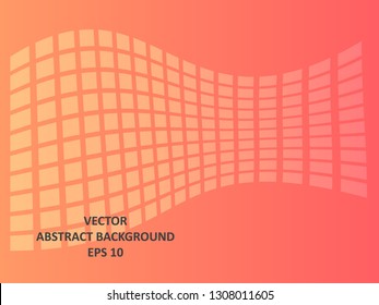 Background wave square with gradient color-vector