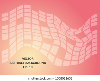 Background wave square with gradient color-vector