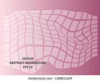 Background wave square with gradient color-vector