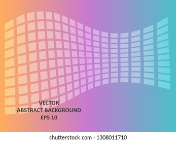 Background wave square with gradient color-vector