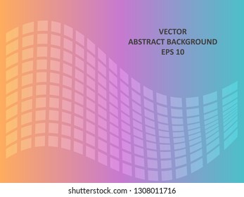 Background wave square with gradient color-vector
