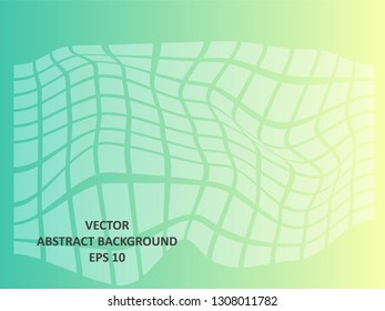 Background wave square with gradient color-vector