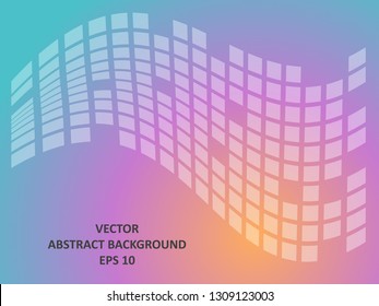 Background wave square with gradient color-vector